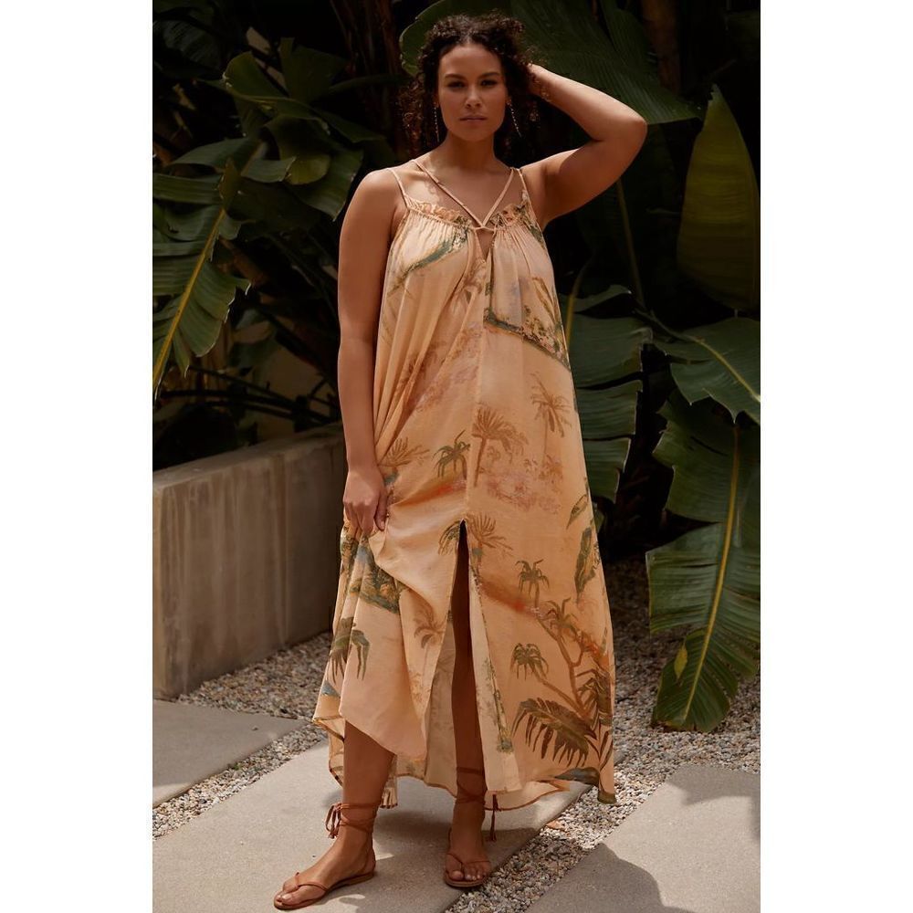 Tahnee Kelland for Anthropologie Strappy Midi Dress